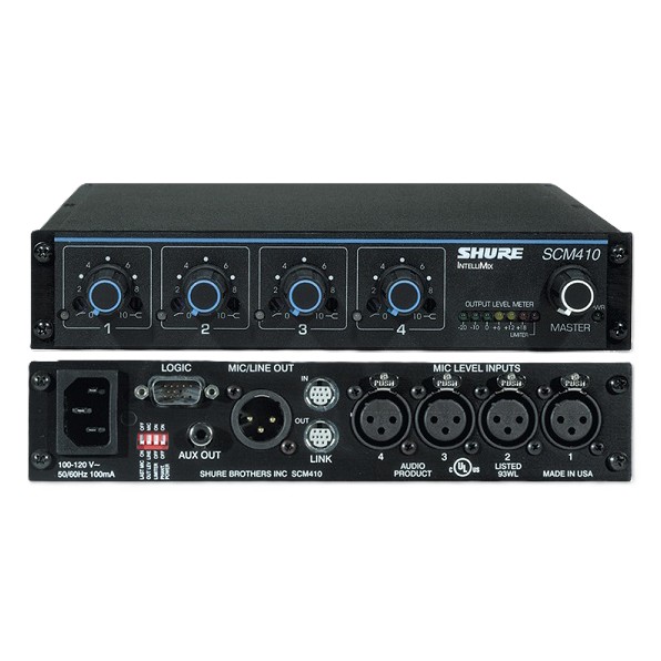 4-kanaliger Automatik-Mischer Shure SCM410
